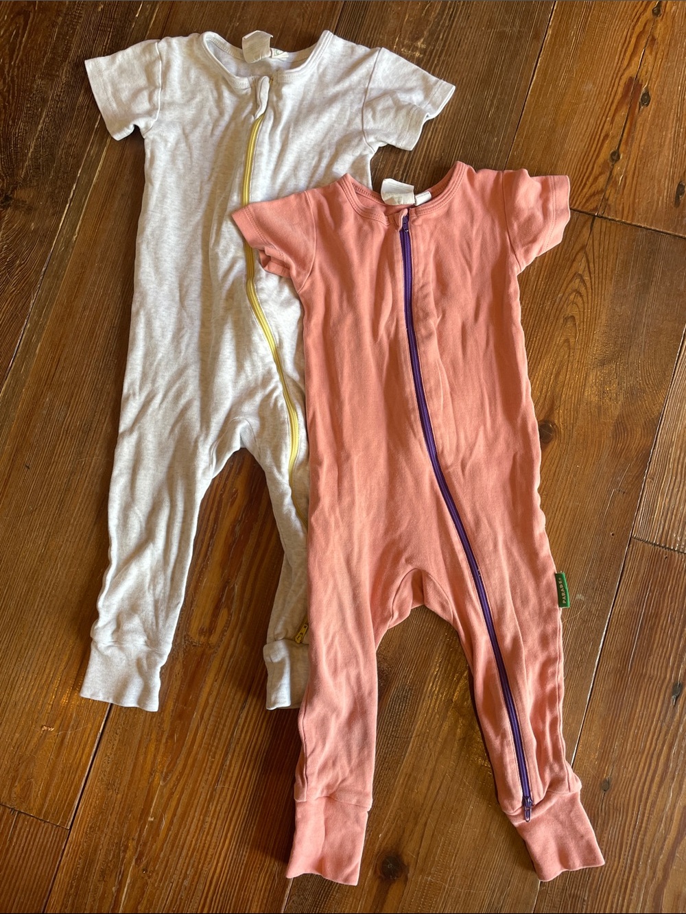 🇨🇦 PARADE 18-24M Baby x2 Bundle One-Piece Two-Way Zipper Organic Cotton Sleeper
